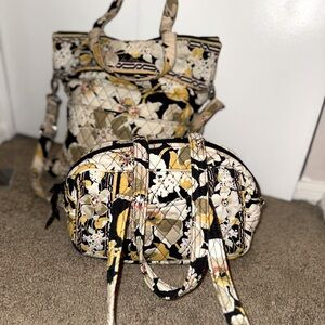 Dogwood Vera Bradley Floral Quilted Bag Bundle 2- Perfect for Travel & Everyday!